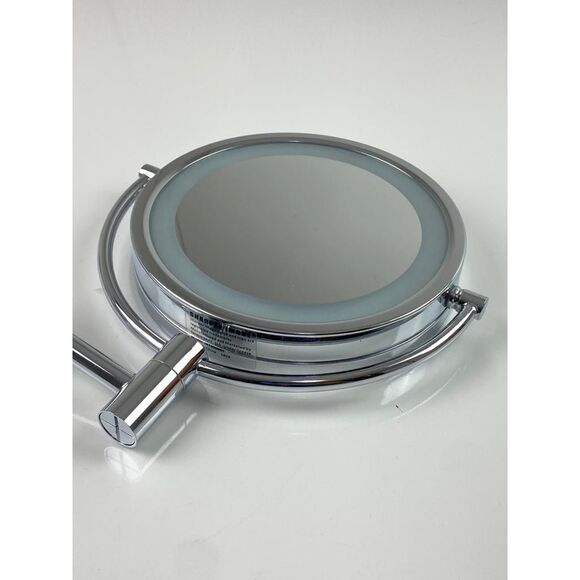 Sharper Image Wall Mounted Lighted Sensor Two Sided Makeup Mirror Chrome Finish - Picture 3 of 10